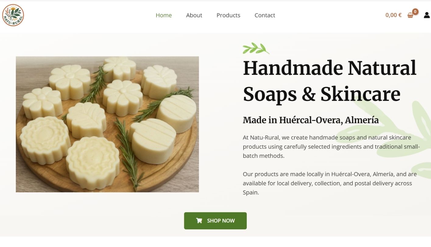 Homepage for Natu-rual website